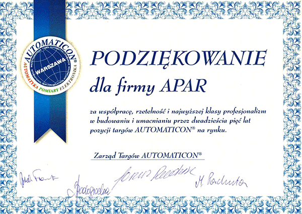 Automaticon podziekowanie